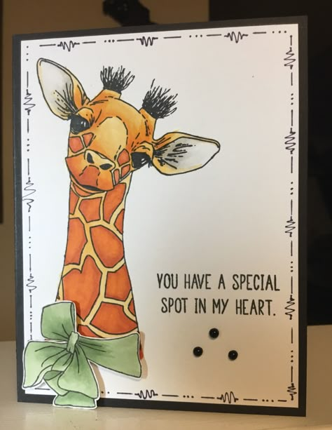 Impression Obsession Cards, Giraffe Drawing, Giraffe Pictures, Giraffe Decor, Giraffe Painting, Greeting Card Art, Giraffe Art, Impression Obsession, A Giraffe