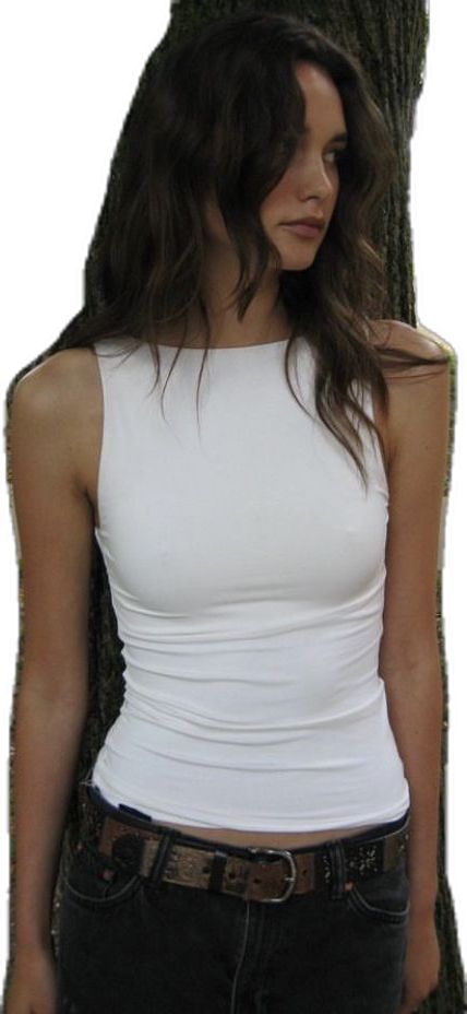 Chica Cool, Tank Top Outfits, 가을 패션, Workout Tank Tops, Looks Style, Looks Vintage, White Tank, White Tank Top, Fashion Killa