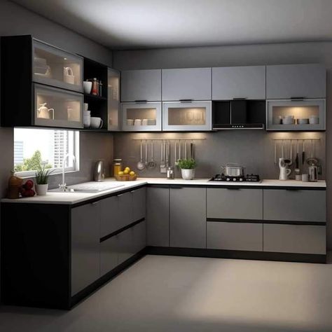 Kitchen Interior Design Simple, Kichan Tail Design, Modular Kitchen Design India, Modular Kitchen Design Color Combination, Moduler Kitchen Design India, Indoor Kitchen Design, Semi Modular Kitchen Design, Kitchen Cabinets Colour, Latest Kitchen Designs Modern