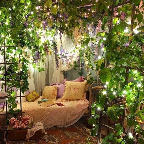 Fairycore Room, Fairy Room, Cute Bedroom Decor, Cozy Room Decor, Dreamy Room, Dream Room Inspiration, Room Makeover Bedroom, Room Makeover Inspiration, Cute Room Decor