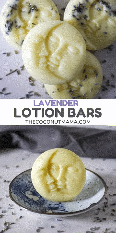 Soothe dry skin with these lavender lotion bars. You will love how easy it is to make this lotion bar with ingredients to soothe the skin. Lavender Lotion Bars Diy, Lavender Lotion Bars, Herbal Lotion Bars, Honey Lotion Bars, Bees Wax Lotion Bars, How To Make Lotion Bars, Beeswax Lotion Bars Recipe, Non Greasy Lotion Bars, Diy Lotion Bars Recipes