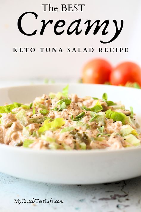 After hundreds of versions, I have finally created the BEST Keto Creamy Tuna salad recipe. Alight and fresh comfort food, made with a few simple ingredients along with one secret ingredient to take this classic keto tuna salad and make it over the top delicious! Creamy Tuna Salad, Low Carb Tuna Salad, Tuna Salad Recipe Easy, Keto Tuna Salad, Tuna Salad Recipe Healthy, Keto Tuna, Salad Recipes Low Carb, Healthy Tuna Salad, Albacore Tuna