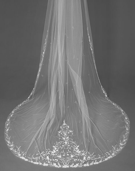 Wedding Veil Styles, Bridal Veils And Headpieces, Long Veil Wedding, Beaded Veils, Floral Veil, Amazing Wedding Photos, Veil Styles, Veil Accessories, Bride Veil