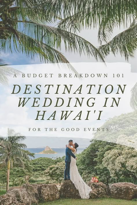 Island Destination Wedding, Destination Wedding On A Budget, Small Wedding In Hawaii, Small Destination Wedding Locations, Hawaii Wedding Destinations, Destination Wedding Locations 2023, Small Destination Wedding Ideas, Budget Destination Wedding, Destination Micro Wedding