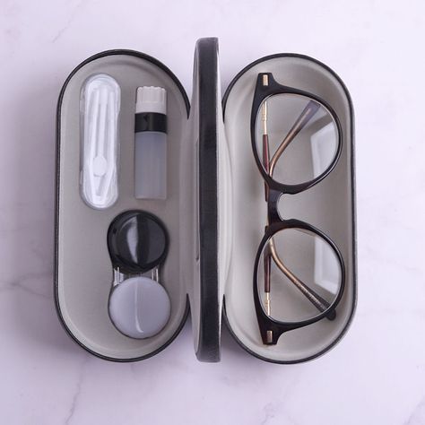 Penyimpanan Makeup, Eyeglasses Holder, Glasses Trends, Contact Lens Case, Eyeglasses Case, Cute Glasses, Fashion Eye Glasses, Stylish Glasses, Contact Lens