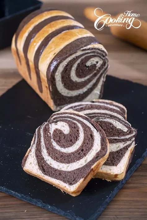 Chocolate Swirl Milk Bread Chocolate Swirl Bread Recipe, Chocolate Swirl Bread, Matcha Bread, Chocolate Bread Recipe, Swirl Bread Recipe, Bread Photography, Swirl Bread, Braided Bread, Swirled Bread