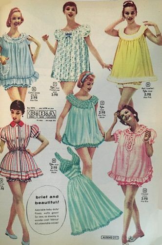 1950s babydoll nightgowns, baby doll pajamas, nighties 1950 Pajamas, Baby Doll Nighty, Vintage Babydoll Pajamas, 1950s Sleepwear, 1950s Pajamas, 1950s Nightgown, Babydoll Pajamas, Baby Doll Pajamas, Doll Pajamas