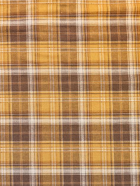 Yellow Plaid, Japanese Cotton, Yellow And Brown, Yarn Dyeing, Cotton Fabric, Dye, Plaid, Yarn, Wallpapers