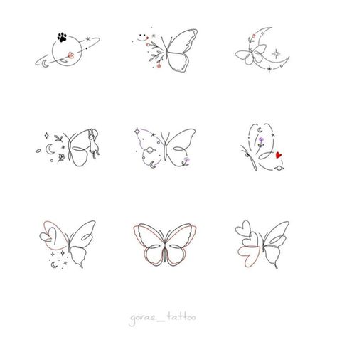 small butterfly tattoo design ideas Small Butterfly Tattoo Designs For Women, Tattoo Idea Butterfly, Butterfly Women Tattoo, Small Ear Tattoos For Women Simple, Subtle Butterfly Tattoo, Petite Butterfly Tattoo, Cute Small Drawings Butterfly, Tiny Tattoos Butterfly Simple, Basic Butterfly Tattoo