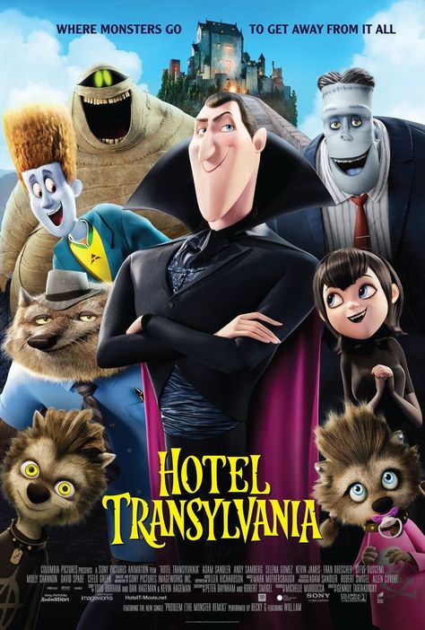 Hotel Transylvania Movie Poster, Hotel Transylvania Poster, Hotel Transylvania 2012, Hotel Transylvania 1, Transylvania Movie, Hotel Transylvania Movie, Halloween Films, Kevin James, 2012 Movie