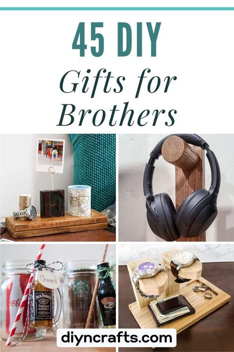 33 DIY Gifts for Brothers Homemade Brother Gift, Practical Gifts For Brother, Great Gifts For Brother, Diy Gifts For Your Brother, Gift Idea Brother, Christmas Gifts For Brother Diy, Homemade Gifts For Brother Diy, Cute Gifts For Brother, Homemade Christmas Gifts For Brother