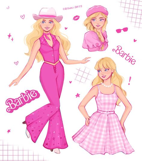 Barbie Cowboy, Surreal Tattoo, Princess Adventure, Barbie Drawing, Doll Drawing, Barbie Paper Dolls, Barbie Cartoon, Beatles Art, Barbie Outfits