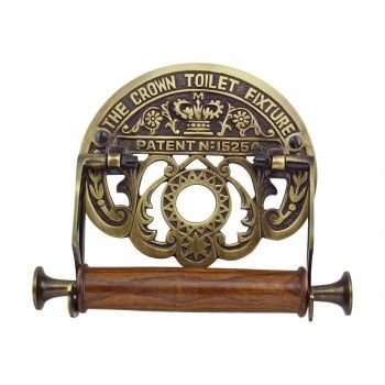 Toilet Paper Holder Vintage, Victorian Bathrooms, Victorian Toilet, Toilet Paper Holder Wall Mount, Bathroom Tissue Holder, Antique Brass Bathroom, Brass Toilet, Brass Toilet Paper Holder, Vintage Toilet