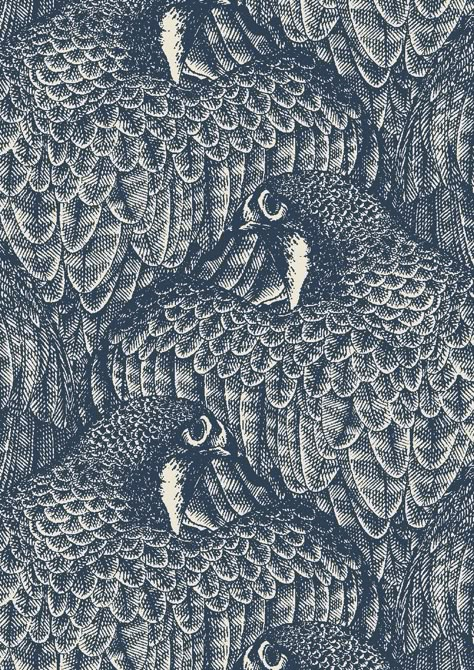 pattern by Minakani #minakani #animalskins #featherpattern Eagle Pattern Design, Bird Pattern Design, Feather Pattern Design, Falcon Wallpaper, Feather With Birds Tattoo, Feathers Pattern, Eagle Pattern, Leaf Vector, Eagle Tattoos