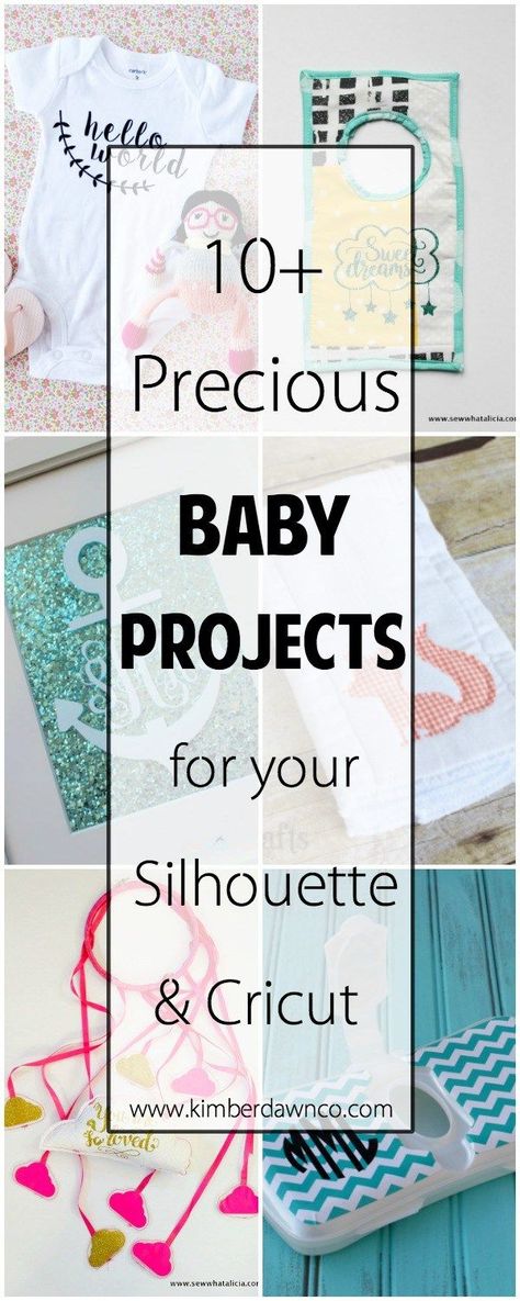 10+ Precious Handmade Baby Projects Baby Gifts Cricut, Baby Silhouette, Cricut Cuttlebug, Cricut Baby, Diy Baby Gifts, Cricut Tips, Silhouette Tutorials, Handmade Baby Gifts, Circuit Projects