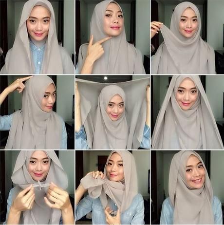 Tutorial: 5 Easy-to-Wear Square Hijab Styles in Photos Hijab Step By Step, Square Hijab Tutorial, Hijab Stile, How To Wear Hijab, Tutorial Hijab Pashmina, Estilo Hijab, Dresses By Style, Hijab Wear, Stile Hijab