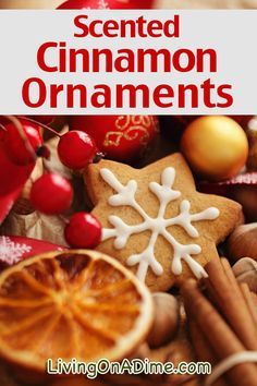 This scented cinnamon ornaments recipe makes delightful holiday ornaments with a special Christmas smell that will bring a pleasant atmosphere to your home! Cinnamon Ornaments Recipe, Cinnamon Ornament Recipe, Ornaments Recipe, Living On A Dime, Cinnamon Ornaments, Christmas Smell, Bath Recipes, Food Ornaments, Felt Christmas Decorations