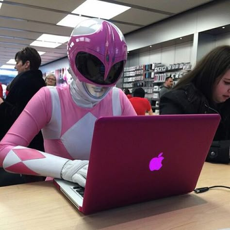 Pink Power Ranger Aesthetic, Power Rangers Funny, Power Rangers Memes, Cool Baby Gadgets, Power Rangers Pink, Kimberly Hart, Power Rangers Cosplay, Pink Power Rangers, Pink Ranger