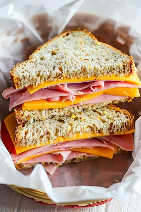 Ham And Cheese Sandwiches Cold, Perfect Ham, Ham Sandwich Recipes, Spicy Ham, Ham And Cheese Sandwiches, Hearty Bread, Mayo Sandwich, Grilled Ham And Cheese, Wraps And Sandwiches