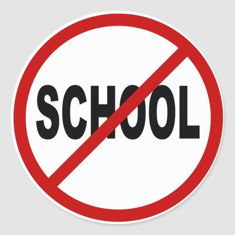 Hate school? No school allowed? This classic round sticker is the perfect way to express your feelings. #school #backtoschool . #Gumball_Image #Makers_Studio #I_Hate_School #No_School Gumball Image, Scrapbook Fonts, No School, I Hate School, Hate School, Express Your Feelings, School Clubs, Funny Sticker, School Teacher Gifts