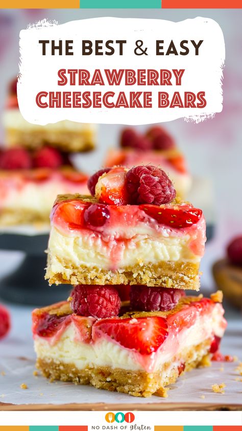 Discover the joy of Strawberry Cheesecake Bars! A delightful combo of crunchy Golden Oreo crust, creamy cheesecake, and fresh strawberry sauce. Perfect for impressing guests or treating yourself. Easy to make, these bars are a guaranteed hit. Try this recipe and indulge in a slice of heaven. Pin now to save this must-try dessert for later! Golden Oreo Strawberry Cheesecake, Strawberry Golden Oreo Dessert, Golden Oreo Strawberry Cheesecake Bars, Strawberry Cheesecake Bars Recipes, Golden Oreo Crust, Strawberry Oreo Cheesecake, Oreo Cheesecake Bars, Easy Strawberry Cheesecake, Strawberry Cheesecake Bars