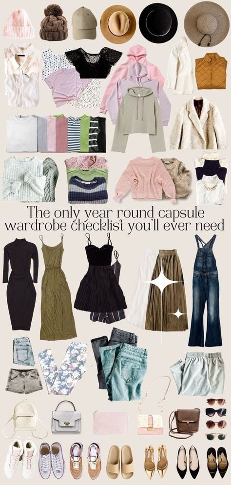 Wondering how to start a capsule wardrobe? This post breaks it down into easy steps that anyone can follow. With cheatsheets and style quizzes, you’ll finally have a wardrobe that makes getting dressed the best part of your day! #CapsuleWardrobeHowTo #WardrobeEssentials Minimalist Closet Capsule Wardrobe, Year Round Capsule Wardrobe, Capsule Wardrobe Essentials List, Capsule Wardrobe List, Create Capsule Wardrobe, Closet Tips, Creating A Capsule Wardrobe, Outfits Capsule Wardrobe, Building A Capsule Wardrobe