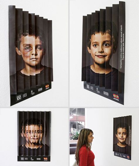 guerilla inspired Public Service Advertising, فن الرسم بالمسامير, Interactive Poster, Interactive Advertising, Clever Advertising, Social Advertising, Social Campaign, 광고 디자인, Publicidad Creativa