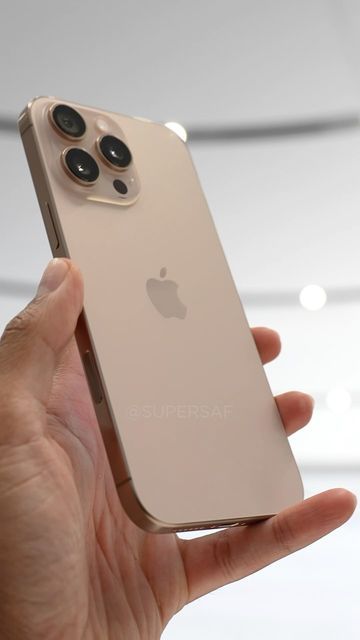 SuperSaf on Instagram: "iPhone 16 Pro Max Desert Titanium Hands-On 😍  . . . . . . . . . . .  #iphone16 #iphone16pro #iphone16promax #iphone16plus #apple #iphone #appleevent Images/Videos Copyright © 2024 SuperSaf. Please DO NOT reupload." Broken Iphone Screen, Vision Planner, Manifesting Vision Board, Apple Watch Fashion, Girly Iphone Case, First Iphone, Iphone Obsession, Document Sign, Iphone Hacks