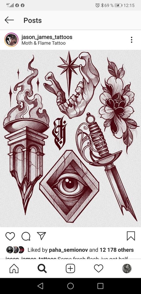 Neo Trad Flash Sheet, Black Work Flash, Neotrad Flash, Otto Tattoo, Flash Sheet Ideas, Tattoo Stencil Designs, Realism Tattoos, Flash Sheets, School Illustration