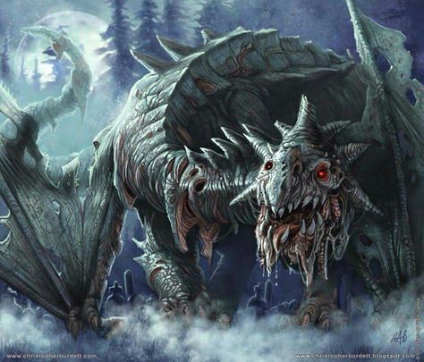 Zombie Dragon. Zombie Dragon, Robot Dragon, Creature Fantasy, Dragon's Lair, Dragon Pictures, Fantasy Images, Fantasy Monster, Mythological Creatures, Fantasy Dragon