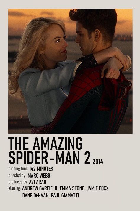 Movie Character Posters, The Amazing Spiderman 2, Spiderman Poster, Movie Film Poster, Marvel Movie Posters, Film Polaroid, Most Paused Movie Scenes, Superhero Poster, Film Netflix