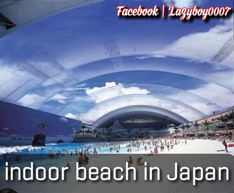 Indoor beach in Japan...Japan amazed us every time...www.facebook.com/Lazyboy0007  #Lazyboy0007 @Lazyboy0007 Indoor Beach, Amazing Swimming Pools, Fairy Pools, Indoor Pools, Indoor Waterpark, Oceans Of The World, Indoor Swimming, Indoor Swimming Pools, Kyushu