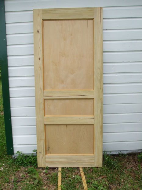 This is my first instructable and my first try at building my own door. Please be light on me as I know I make mistakes. I do think the finished product turned out great.Materials used were3 - 2X6 X 8 foot1 - 2X8 X 8 foot (this could be 4 foot)1 - 2X2 plywood ( decide thickness by tools and technique used, more later )1 - 2X4 plywood ( same note as above )Screws, I used 4 inch 1 length of dowell ( size decided later )Door hardware ( lockset and hinges )Finish of choiceTools requiredTable saw ... Diy Door Build, Diy 3 Panel Door, Build Your Own Door, Diy Decorative Door, Diy 5 Panel Door, Diy Solid Wood Door, Building A Door Diy, Diy Wood Doors Interior, Building Interior Doors