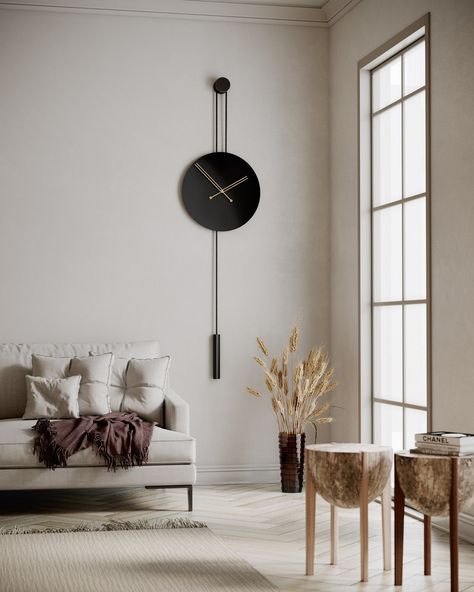 Aesthetic Clocks, Clocks Aesthetic, Icon Clock, Fireplace Clock, Clock Decor Ideas, Clock Aesthetic, Clocks Digital, Office Wall Clock, Minimalist Clock