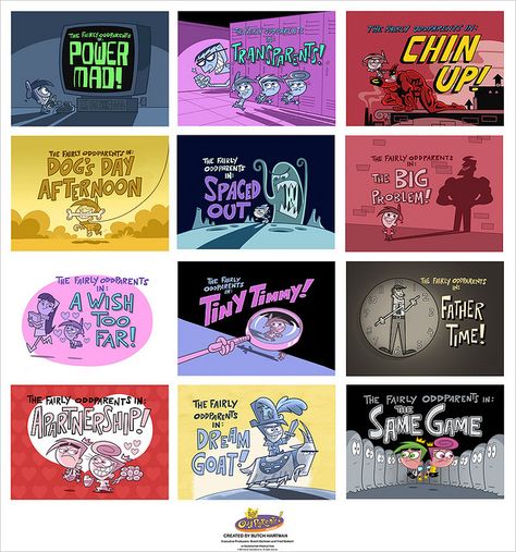 The Fairly OddParents title card poster by Fred Seibert, via Flickr Free Font Websites, Storyboard Ideas, Fairly Oddparents, Graphic Artist Designer, Art Business Cards, The Fairly Oddparents, Fairly Odd Parents, Odd Parents, Graphic Design Infographic