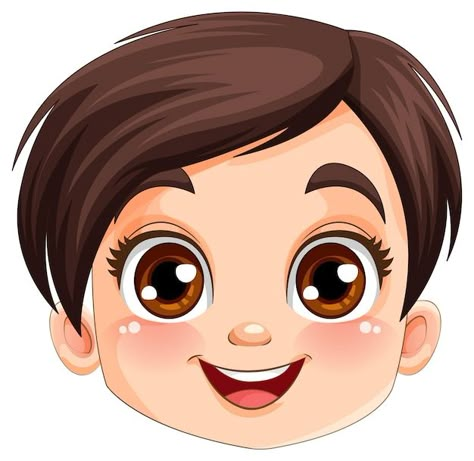 Cute boy face smiling | Premium Vector #Freepik #vector #little-man #boy-clipart #cartoon-head #small-boy Happy Cartoon Face, Boy Face Drawing, Happy Face Cartoon, Smile Clipart, Eye Cartoon, Cute Cartoon Faces, Eyes Cartoon, Head Clipart, Baby Logo Design