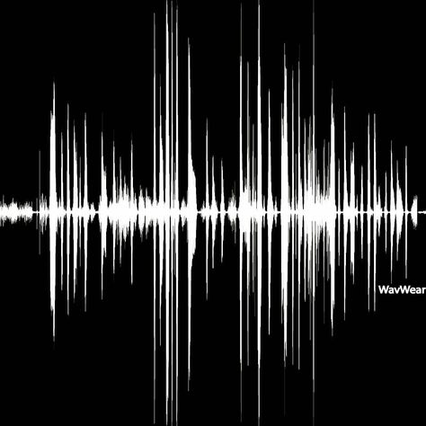 Sound Wave Art Music Print WavWear Classic Black and White Edition. Sound Wave and Custom Audio Design Prints. wavwear.com What Is My Aesthetic, Wolf 359, Brain Models, Waves Audio, Sound Wave Art, Dinah Lance, Christian Graphic Design, Branding Content, Soundwave Art