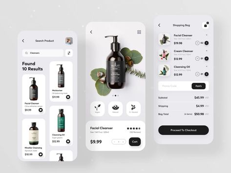 Beauty Product Shop App by Mahmudur Rahman for Orizon: UI/UX Design Agency on Dribbble การออกแบบ Ui Ux, Application Ui Design, Ux Design Mobile, Ui Ux 디자인, Ux App Design, App Design Layout, App Ideas, Ecommerce App, Beauty App