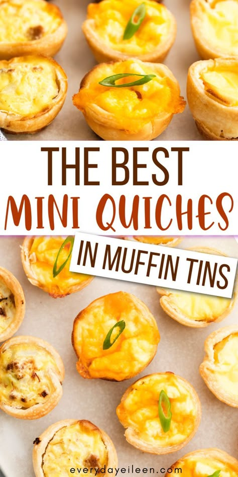 Easy Mini Egg Quiches, Miniature Breakfast Quiche, Mini Egg Quiche Crustless, Quiche Pastry Cups, Mini Veggie Quiches In Muffin Tin, Egg White Mini Quiche, How To Make Mini Quiche, Mini Crust Less Quiche, Mini Muffin Quiche Recipes