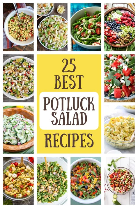 Salad Recipes For Christmas, Pot Luck Salads, Potluck Salad Recipes, Summer Potluck Recipes, Healthy Potluck, Easy Potluck Recipes, Spinach Salad With Chicken, Potluck Salad, Christmas Potluck