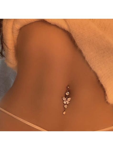 1Pc Butterfly Belly Button Ring Small/Big Navel Ring For WomanI discovered amazing products on SHEIN.com, come check them out! Cute Piercings Belly Button, Types Of Belly Buttons, Belly Button Piercing Dangling, Cute Belly Piercing Jewelry, Outie Belly Button Piercings, Gold Belly Button Piercing Simple, Belly Button Piercing Long, Belly Piercing Ring Aesthetic, Belly Peircings Women