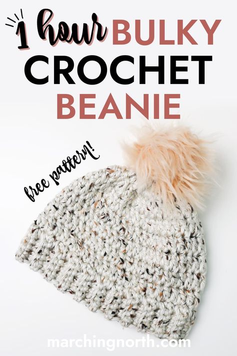 Super Bulky Yarn Patterns Crochet, Chunky Beanie Crochet Pattern, Super Bulky Yarn Patterns, Crochet Beanie Hat Free Pattern, Crochet Hat Scarf, Bulky Crochet, Bulky Yarn Crochet, Bulky Yarn Patterns, Chunky Crochet Hat