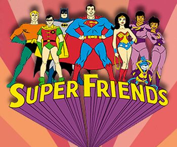 super friends | The Super Friends. Superfriends Cartoon, Best 80s Cartoons, Wonder Twins, Hanna Barbera Cartoons, Old School Cartoons, School Cartoon, Pound Puppies, Super Friends, Morning Cartoon