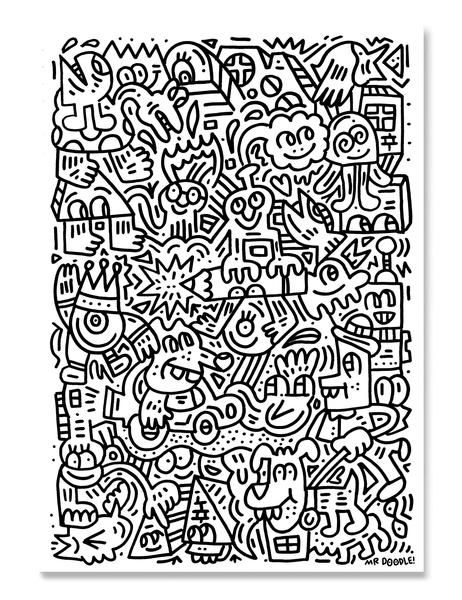 Mr Doodle, Doodle Art Posters, Doodle Art Letters, Doodle Wall, Arte Doodle, Doodle Art Flowers, Graffiti Doodles, Doodle Art Journals, Doodle Art Drawing