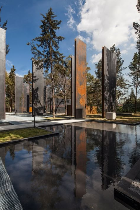 Gaeta-springall_sandra-pereznieto-_5__full Memorial Architecture, Villa Architecture, Landscape Gardening, Landscape Architecture Design, Landscape Plans, Memorial Park, Landscaping Tips, Landscape Projects, Contemporary Landscape