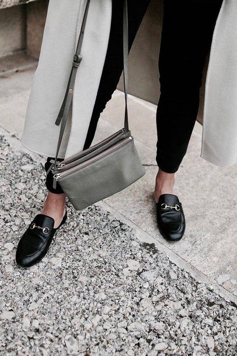 Loafer Mules Outfit, Gucci Mules Outfit, Designer Winter Outfits, Mule Outfit, Best Winter Shoes, Gucci Princetown Slipper, Slipper Outfit, Gucci Slipper, Mules Outfit