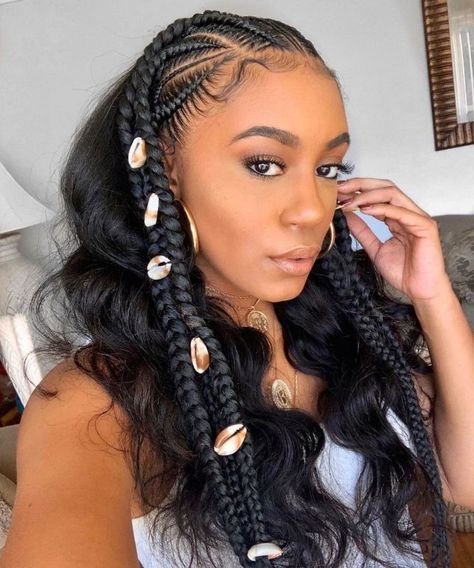 Long Half-Braided Half Curly Hair Half Braided Hairstyles, Best Braid Styles, Half Braid, Tan Skin Blonde Hair, Nasal Aspirator, Braided Styles, Plaits Hairstyles, Braided Ponytail Hairstyles, Micro Braids