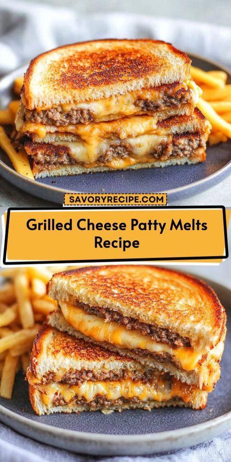 Looking for a flavorful way to elevate your ground beef dishes? These Grilled Cheese Patty Melts are not only easy to make but also a hit with both kids and adults. Don't miss out on this tasty recipe—save it for your go-to collection of ground beef recipes! Grilled Cheese Patty Melt, Homemade Patty Melt, Patty Melt Recipe Ground Beef, Patty Melt Recipe Easy, Steak And Shake Frisco Melt, Ground Beef Patties Recipes, Patty Melt Recipe Pioneer Woman, Pattie Melt, Burger Patty Recipe Beef