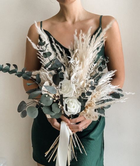 Pampas Wedding Bouquet, Rustic Centerpiece Wedding, Bouquet Eucalyptus, Eucalyptus Wedding Bouquet, Pampas Wedding, Bouquet Dried Flowers, Bouquet Centerpiece, Rustic Centerpiece, Eucalyptus Bouquet