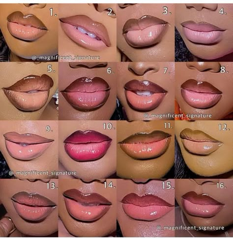 How To Do Lips Makeup, Lips Makeup Ideas, Lip Liner Combo, Valentines Day Lips, Makeup Tutorial Black, Lips Combo, Glossy Lips Makeup, Bridal Nails Designs, Lip Art Makeup